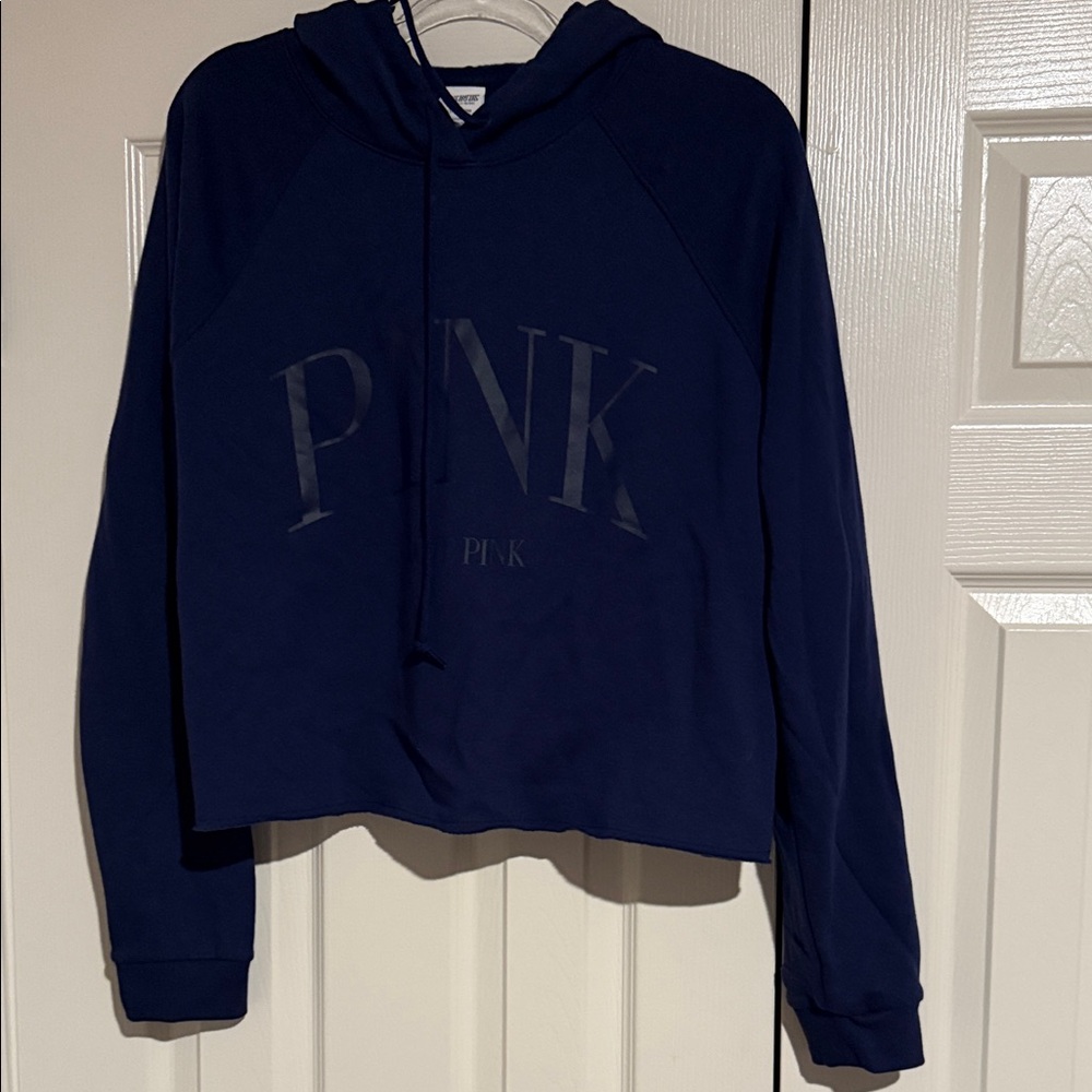 Navy Blue Hoodie by Pink